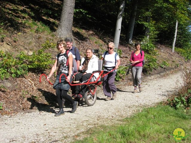 randonnée sportive avec joëlettes, Ovifat, 2012